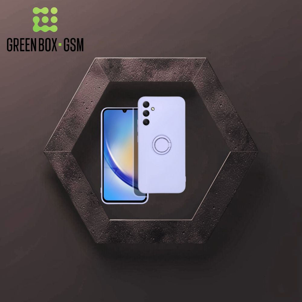 Husa Protectie cu Inel din Silicon pentru Samsung A34 - Mov - 2 | YEO